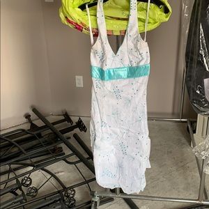 Blue and white dress..🌫